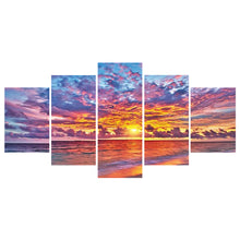Load image into Gallery viewer, Lanscape 5 Pieces 103*45CM(Canvas) Full Round Drill Diamond Painting