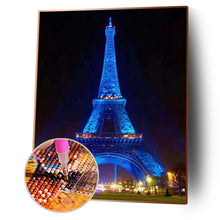 Load image into Gallery viewer, Eiffel Tower 30*40CM(Canvas) Full Round Drill Diamond Painting