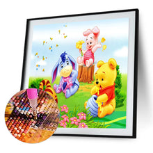 Load image into Gallery viewer, Cartoon Bear 30*30CM(Canvas)-Full Round Drill Diamond Painting