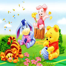Load image into Gallery viewer, Cartoon Bear 30*30CM(Canvas)-Full Round Drill Diamond Painting