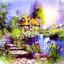 Load image into Gallery viewer, House 30*30CM(Canvas) Full Round Drill Diamond Painting