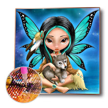 Load image into Gallery viewer, Dog Fairy 30*30CM(Canvas)-Full Round Drill Diamond Painting