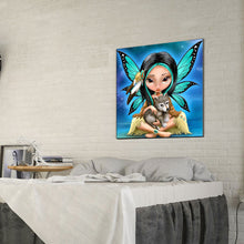 Load image into Gallery viewer, Dog Fairy 30*30CM(Canvas)-Full Round Drill Diamond Painting