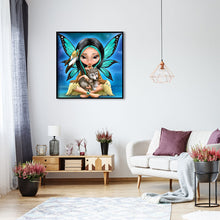 Load image into Gallery viewer, Dog Fairy 30*30CM(Canvas)-Full Round Drill Diamond Painting