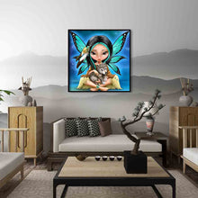Load image into Gallery viewer, Dog Fairy 30*30CM(Canvas)-Full Round Drill Diamond Painting