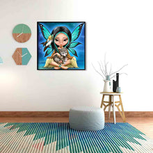 Load image into Gallery viewer, Dog Fairy 30*30CM(Canvas)-Full Round Drill Diamond Painting