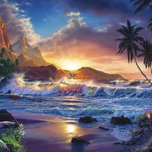Load image into Gallery viewer, Sea Wave Point 30*30CM(Canvas) Full Round Drill Diamond Painting