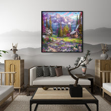Load image into Gallery viewer, Hill House 30x30cm(canvas) full round drill diamond painting
