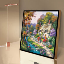 Load image into Gallery viewer, Bridge House 30x30cm(canvas) full round drill diamond painting
