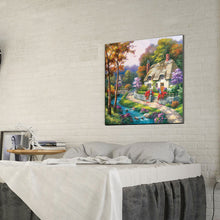 Load image into Gallery viewer, Bridge House 30x30cm(canvas) full round drill diamond painting
