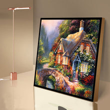 Load image into Gallery viewer, Flower House 30x30cm(canvas) full round drill diamond painting