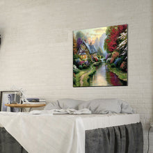 Load image into Gallery viewer, Forest House 30x30cm(canvas) full round drill diamond painting