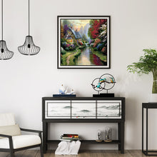 Load image into Gallery viewer, Forest House 30x30cm(canvas) full round drill diamond painting