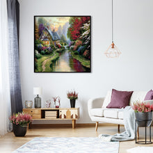 Load image into Gallery viewer, Forest House 30x30cm(canvas) full round drill diamond painting