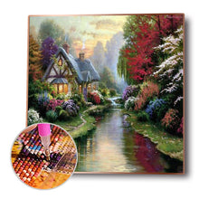 Load image into Gallery viewer, Forest House 30x30cm(canvas) full round drill diamond painting
