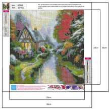 Load image into Gallery viewer, Forest House 30x30cm(canvas) full round drill diamond painting