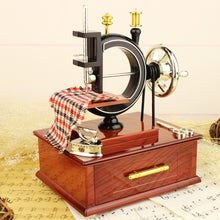 Load image into Gallery viewer, Simulation Sewing Machine Music Box Kids Retro Toy Jewelry Box Resin Craft