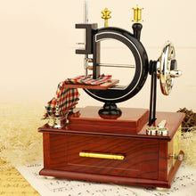 Load image into Gallery viewer, Simulation Sewing Machine Music Box Kids Retro Toy Jewelry Box Resin Craft