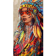 Load image into Gallery viewer, Aboriginal Women 45*85CM(Canvas) Full Round Drill Diamond Painting