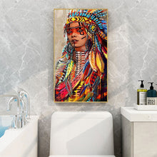 Load image into Gallery viewer, Aboriginal Women 45*85CM(Canvas) Full Round Drill Diamond Painting