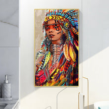 Load image into Gallery viewer, Aboriginal Women 45*85CM(Canvas) Full Round Drill Diamond Painting