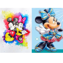 Load image into Gallery viewer, Happy Cartoon Mouse 30*40CM(Canvas)-Full Round Drill Diamond Painting