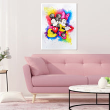 Load image into Gallery viewer, Happy Cartoon Mouse 30*40CM(Canvas)-Full Round Drill Diamond Painting
