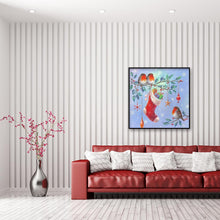 Load image into Gallery viewer, Birds Christmas Stockings 30*30CM(Canvas) Full Round Drill Diamond Painting