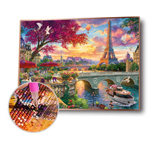 Load image into Gallery viewer, Eiffel Tower 30*40CM(Canvas) Full Round Drill Diamond Painting