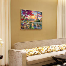Load image into Gallery viewer, Eiffel Tower 30*40CM(Canvas) Full Round Drill Diamond Painting