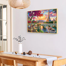 Load image into Gallery viewer, Eiffel Tower 30*40CM(Canvas) Full Round Drill Diamond Painting