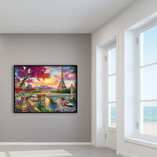 Load image into Gallery viewer, Eiffel Tower 30*40CM(Canvas) Full Round Drill Diamond Painting