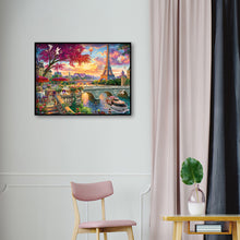 Load image into Gallery viewer, Eiffel Tower 30*40CM(Canvas) Full Round Drill Diamond Painting