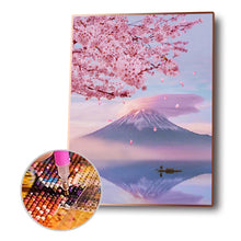 Load image into Gallery viewer, Sakura Snow Mountain 30*40CM(Canvas) Full Round Drill Diamond Painting