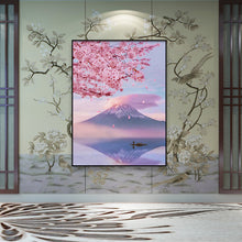 Load image into Gallery viewer, Sakura Snow Mountain 30*40CM(Canvas) Full Round Drill Diamond Painting
