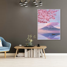 Load image into Gallery viewer, Sakura Snow Mountain 30*40CM(Canvas) Full Round Drill Diamond Painting