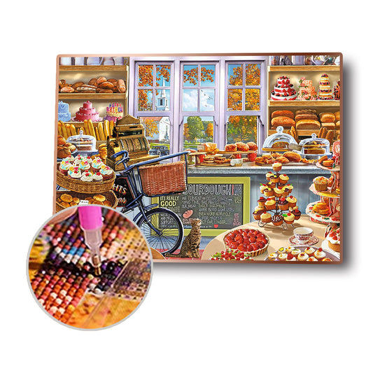 Cake Room 30*40CM(Canvas) Full Round Drill Diamond Painting