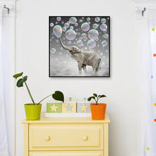Load image into Gallery viewer, Elephant Bubbling 30*30CM(Canvas) Full Round Drill Diamond Painting