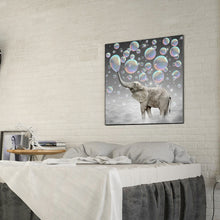 Load image into Gallery viewer, Elephant Bubbling 30*30CM(Canvas) Full Round Drill Diamond Painting