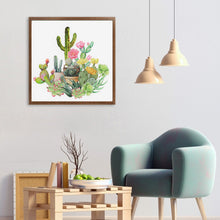 Load image into Gallery viewer, Cactus 30*30CM(Canvas) Full Round Drill Diamond Painting