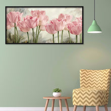 Load image into Gallery viewer, Pink Flowers 80*40CM(Canvas) Full Round Drill Diamond Painting