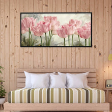 Load image into Gallery viewer, Pink Flowers 80*40CM(Canvas) Full Round Drill Diamond Painting