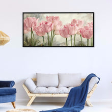 Load image into Gallery viewer, Pink Flowers 80*40CM(Canvas) Full Round Drill Diamond Painting