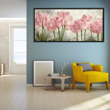 Load image into Gallery viewer, Pink Flowers 80*40CM(Canvas) Full Round Drill Diamond Painting