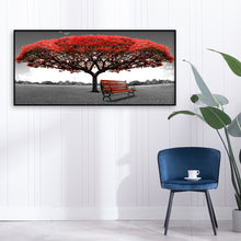 Load image into Gallery viewer, Red Tree 80*40CM(Canvas) Full Round Drill Diamond Painting