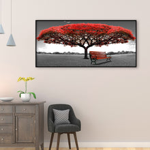 Load image into Gallery viewer, Red Tree 80*40CM(Canvas) Full Round Drill Diamond Painting