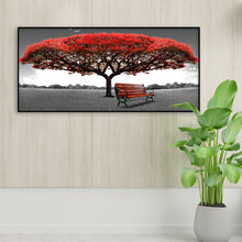 Load image into Gallery viewer, Red Tree 80*40CM(Canvas) Full Round Drill Diamond Painting