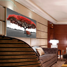 Load image into Gallery viewer, Red Tree 80*40CM(Canvas) Full Round Drill Diamond Painting