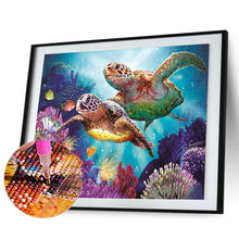 Load image into Gallery viewer, Undersea Turtles 30*40CM(Canvas) Full Round Drill Diamond Painting