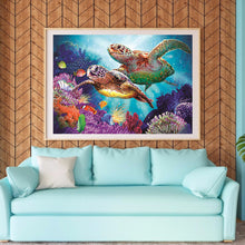 Load image into Gallery viewer, Undersea Turtles 30*40CM(Canvas) Full Round Drill Diamond Painting